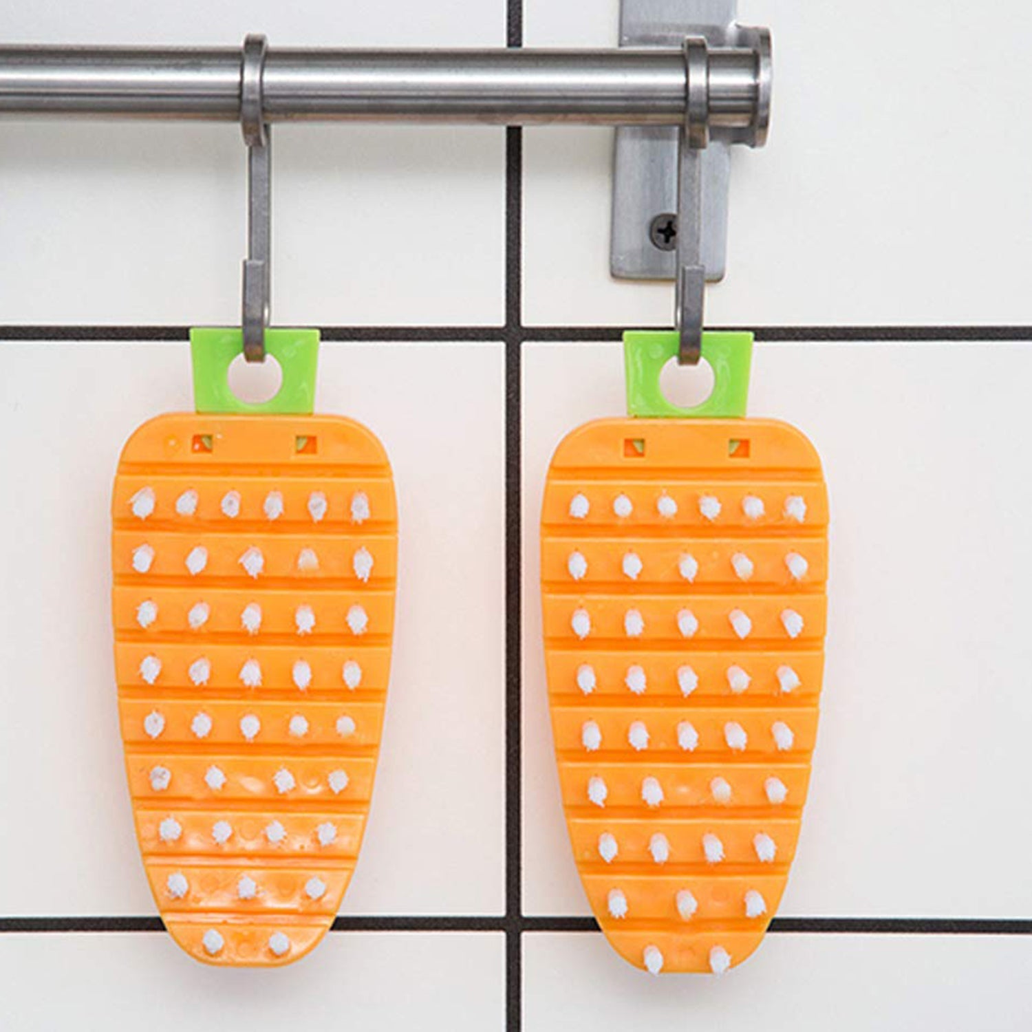 2909 Vegetable Scrubbing Brush, Vegetable Scrubber Non‑Toxic Fruit Brush Carrot Shape Vegetable Brush for Potato for Vegetable DeoDap 2909 Vegetable Scrubbing Brush, Vegetable Scrubber Non‑Toxic Fruit Brush Carrot Shape Vegetable Brush for Potato for Vegetable DeoDap
